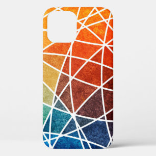 abstract geometric grunge backgroundabstract,aging iPhone 12 case