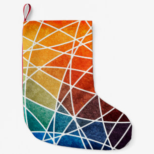 abstract geometric grunge backgroundabstract,aging small christmas stocking