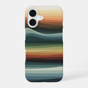 Abstract Geometric Hills iPhone 16 Case
