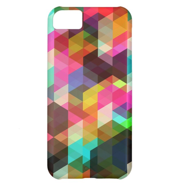 Abstract Geometric  iPhone Case (Back)