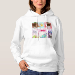 Abstract Geometric Low Poly Mosaic Hoodie
