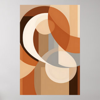 Abstract Geometric Minimalism Poster