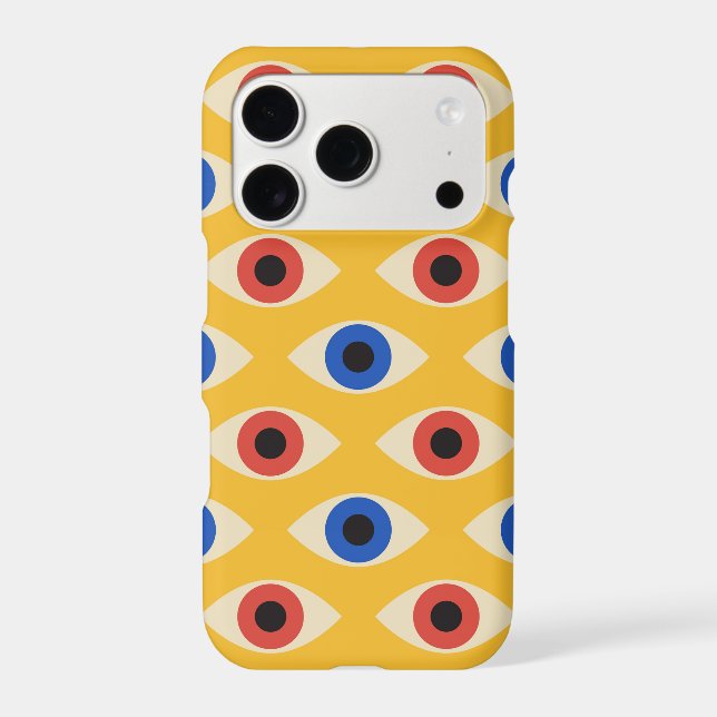 Abstract Geometric Modern Bold Evil Eye Pattern  (Back)