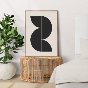 Abstract Geometric Modern Minimal Bold Scandi Poster