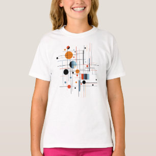Abstract Geometric Modern Minimalist Lines T-Shirt
