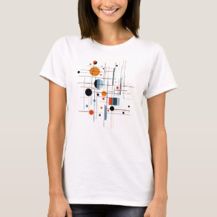 Abstract Geometric Modern Minimalist Lines T-Shirt