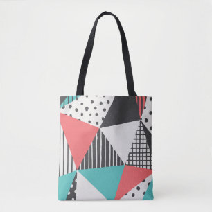 Abstract geometric: modern pattern design. tote bag