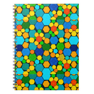 Abstract Geometric Mosaic Pattern Notebook