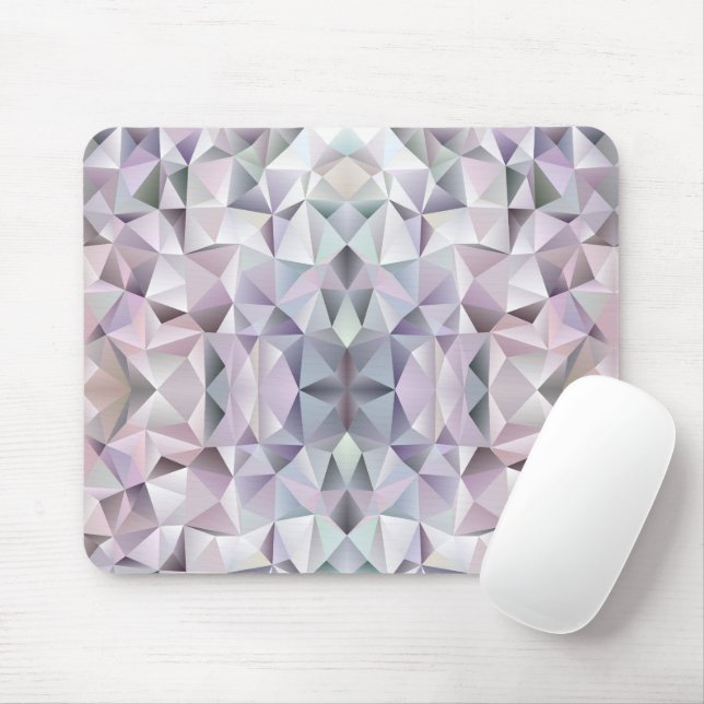 Abstract geometric mouse pad with a pastel colour  (With Mouse)