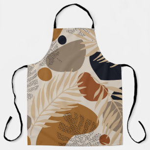 Abstract geometric, natural shapes in minimal nord apron