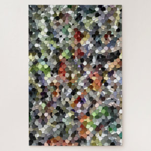 Abstract Geometric Octagon Mosaic Multicolored - m Jigsaw Puzzle