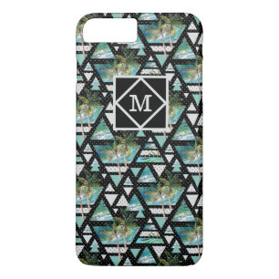 Abstract Geometric Palms & Waves Pattern Case-Mate iPhone Case