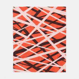 Abstract Geometric Paper: High-Res Texture Fleece Blanket