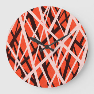 Abstract Geometric Paper: High-Res Texture Large Clock