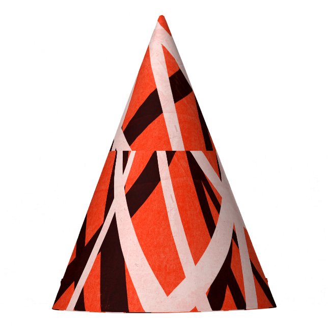 Abstract Geometric Paper: High-Res Texture Party Hat (Front)