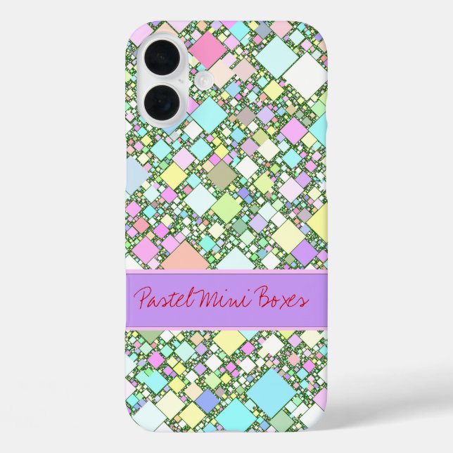 Abstract Geometric Pastel Background Case-Mate iPhone Case (Back)