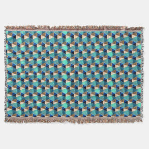 Abstract geometric pattern 1192 - Throw Blanket
