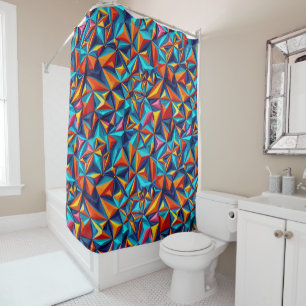 Abstract geometric pattern 18 - Shower Curtain