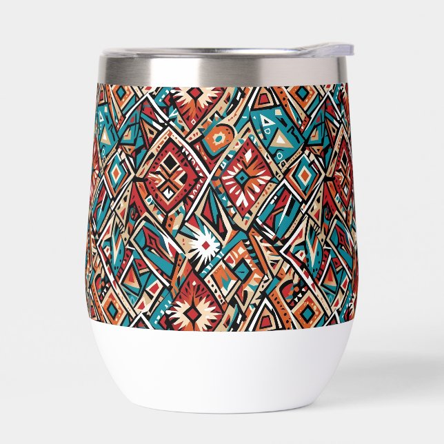 Abstract geometric pattern 19 - Water Bottle (Left)