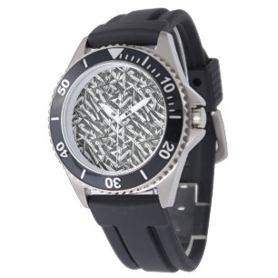 Abstract geometric pattern 30 - Men's Watch