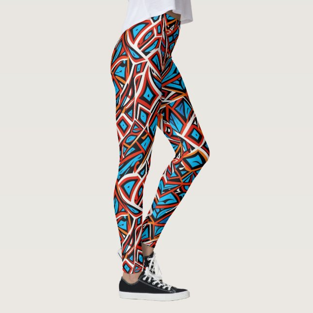 Abstract geometric pattern 31 - Leggings (Right)