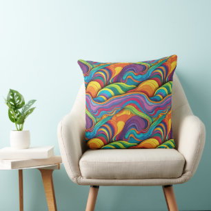Abstract geometric pattern 34 - Throw Pillow