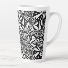 Abstract geometric pattern 37 - Latte Mug