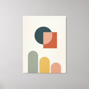 Abstract geometric pattern background canvas print