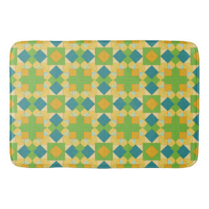 Abstract Geometric Pattern Bath Mat