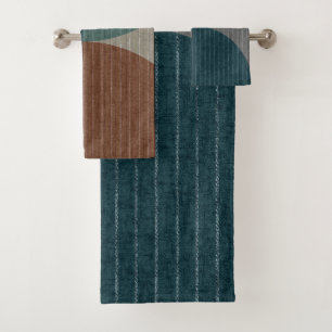 Abstract geometric pattern.  bath towel set