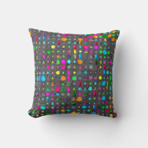 Abstract Geometric Pattern Canvas Cushion
