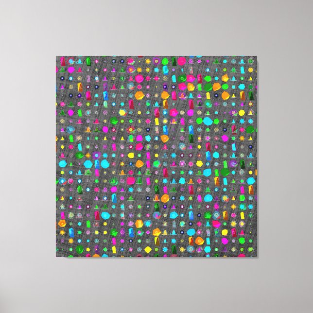 Abstract Geometric Pattern Canvas  Print (Front)