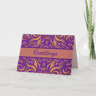 Abstract Geometric Pattern Card