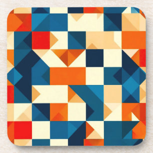 Abstract Geometric Pattern Coaster