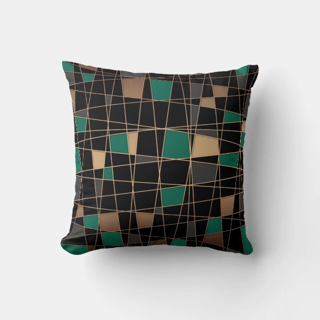 Abstract geometric pattern cushion (Front)