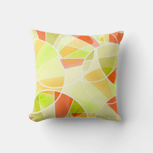 Abstract geometric pattern cushion