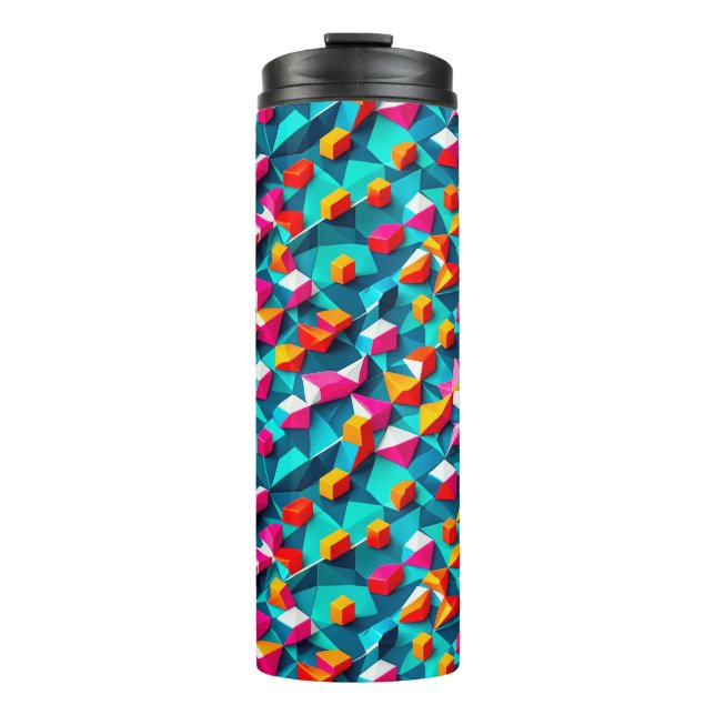 Abstract geometric pattern design14 thermal tumbler (Front)