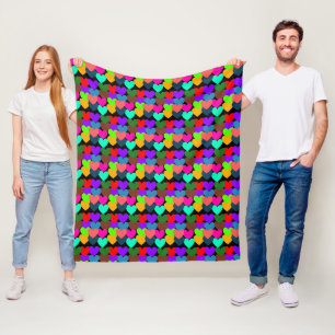Abstract Geometric Pattern design  Fleece Blanket