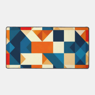 Abstract Geometric Pattern Desk Mat