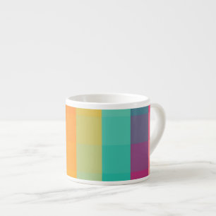 Abstract geometric pattern espresso cup