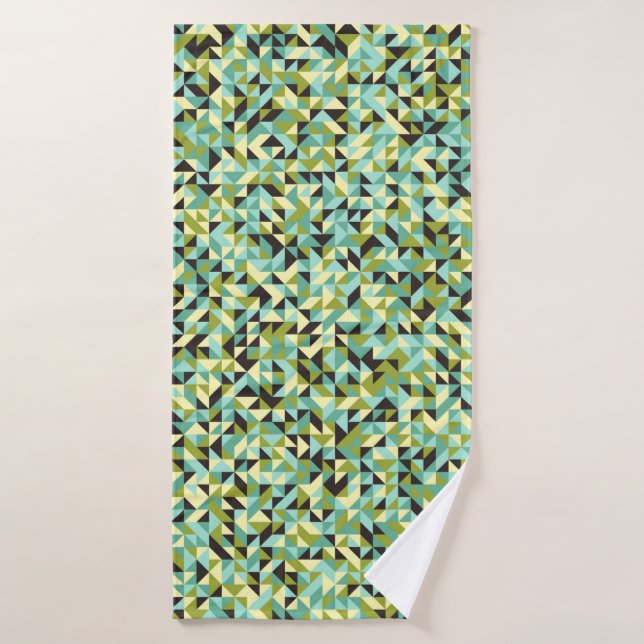 Abstract Geometric Pattern generative computationa Bath Towel (Bath Towel)