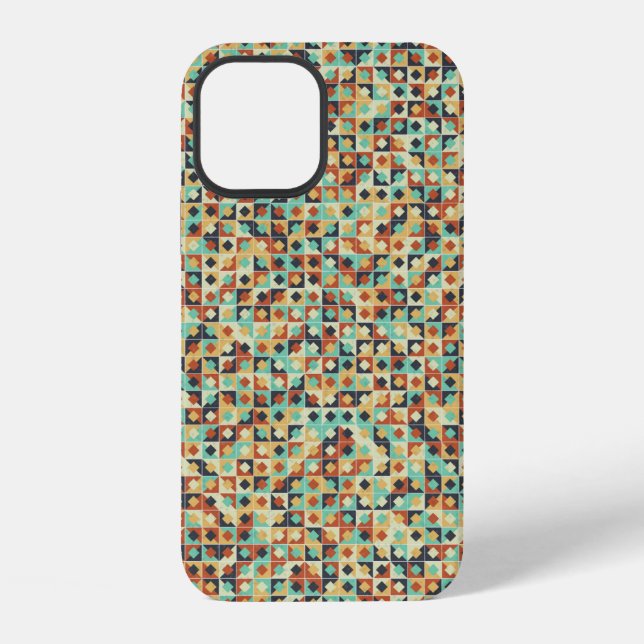 Abstract Geometric Pattern generative computationa iPhone Case (Back)