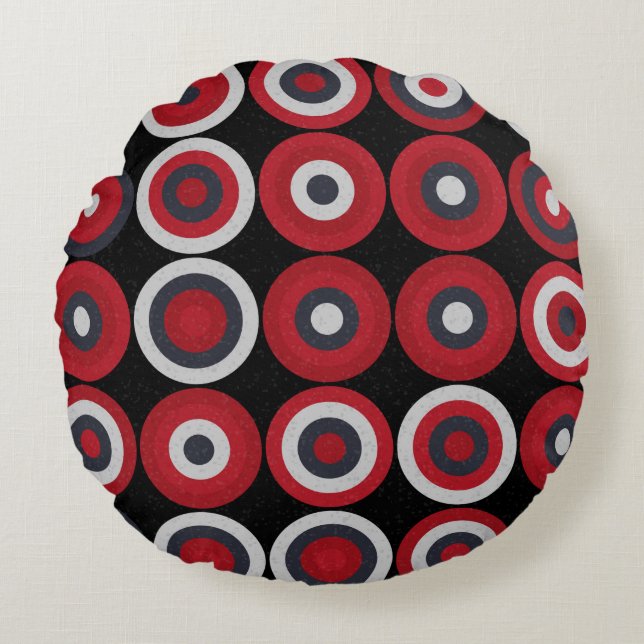 Abstract Geometric Pattern generative computationa Round Cushion (Front)