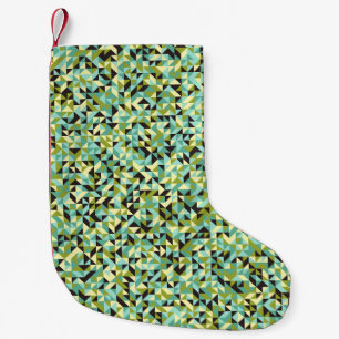 Abstract Geometric Pattern generative computationa Small Christmas Stocking