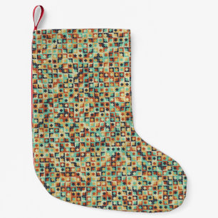 Abstract Geometric Pattern generative computationa Small Christmas Stocking