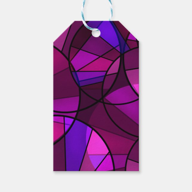 Abstract geometric pattern gift tags (Front)