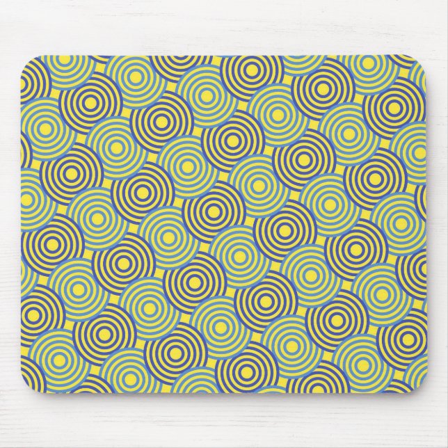 Abstract geometric pattern in art nouveau style  mouse pad (Front)