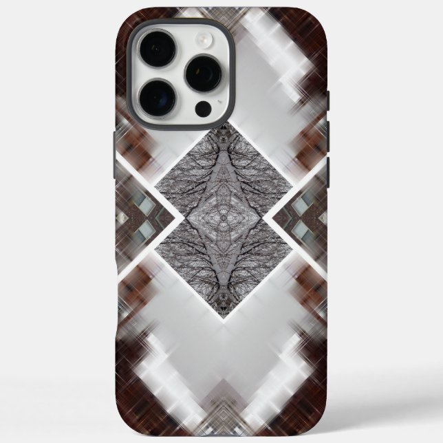 Abstract Geometric Pattern in Winter Case-Mate iPhone Case (Back)