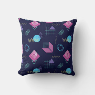 Abstract geometric pattern, line shapes. cushion