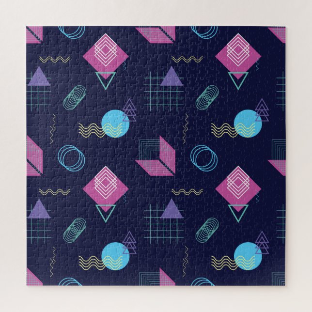 Abstract geometric pattern, line shapes. jigsaw puzzle (Vertical)